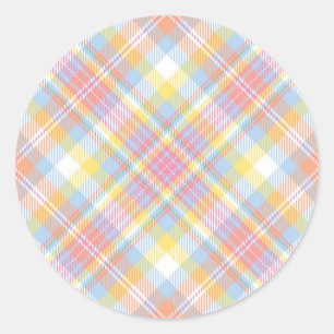 Adesivo Redondo Xadrez de distribuição de pastel