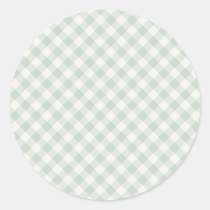 Adesivo Redondo Xadrez Diamante Verde Musgo   Clássico Primavera