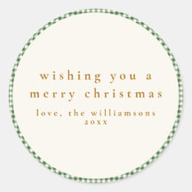 Xadrez Verde Bonita, desejos de Natal Personalizad