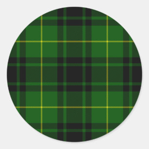 Adesivo Redondo Xadrez verde MacArthur tartan