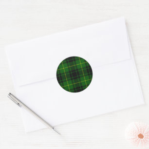 Adesivo Redondo Xadrez verde MacArthur tartan