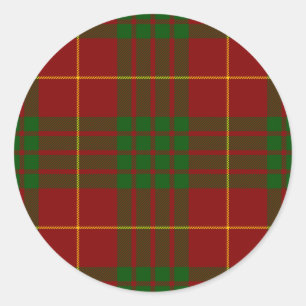 Adesivo Redondo Xadrez verde-tartan