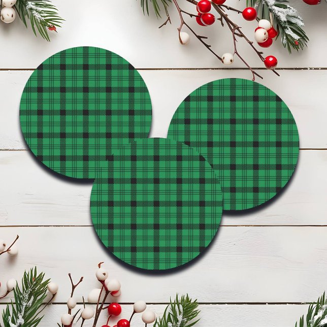 Adesivo Redondo Xadrezes verdes e negras (Criador carregado)