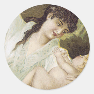 Adesivo Redondo Xarope de calmante da Sra. Winslow, para crianças