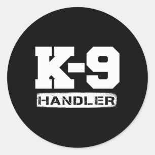 Adesivo Redondo Xerife da Polícia Manipuladora do K-9