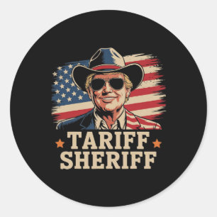 Adesivo Redondo Xerife Trump Tari
