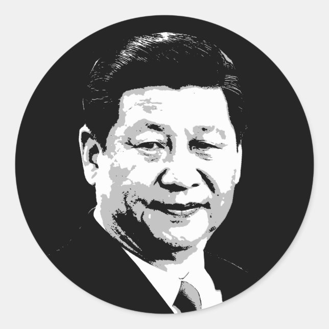 Adesivo Redondo Xi Jinping (Frente)