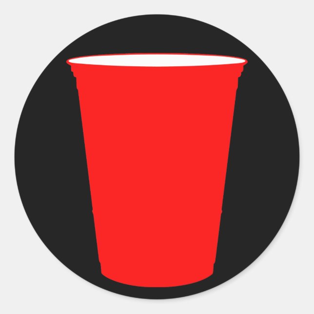 Adesivo Redondo xícara de festa (Frente)