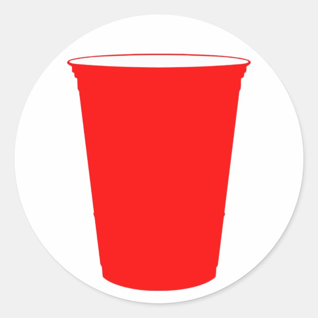 Adesivo Redondo xícara de festa (Frente)