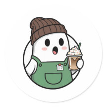 Xícara de Papel de Café Fantasma Fofo – Descartáve