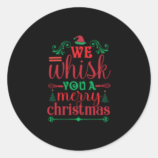 Adesivo Redondo Xmas Art, Nós Te Gritamos Um Feliz Natal