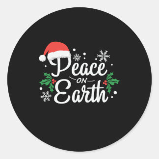 Adesivo Redondo Xmas Dando Paz Na Terra