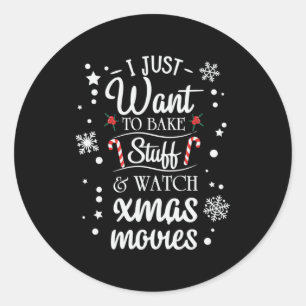 Adesivo Redondo Xmas Eu Só Quero Assar
