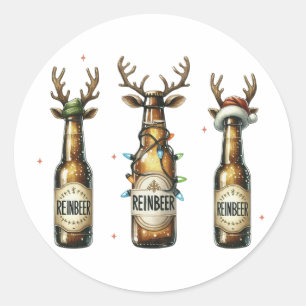 Adesivo Redondo Xmas Gift Reincerne Reincerveja Reincerne