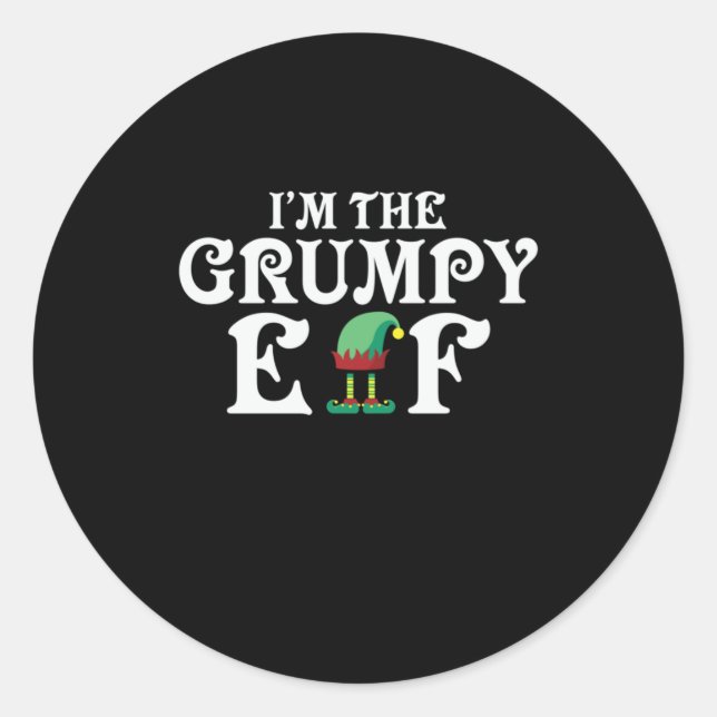 Adesivo Redondo Xmas Presente Eu Sou O Elfo Rumpy (Frente)