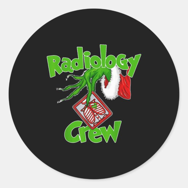 Adesivo Redondo Xmas Radiology Christmas Radiologist Xray Tech Fun (Frente)