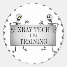 Adesivo Redondo Xray no treinamento