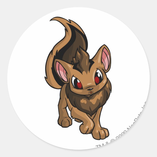 Adesivo Redondo Xweetok Brown (Frente)