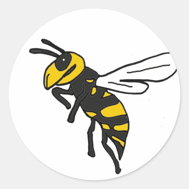 Adesivo Redondo XX- Arte Jaqueta Amarela (Frente)