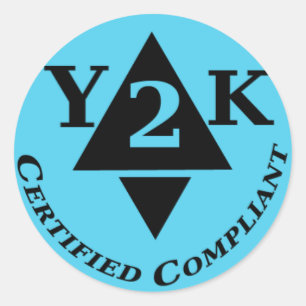 Adesivo Redondo Y2k certificado complacente