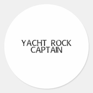 Adesivo Redondo Yacht Rock Capitão Funny Boat Sailor Party Id