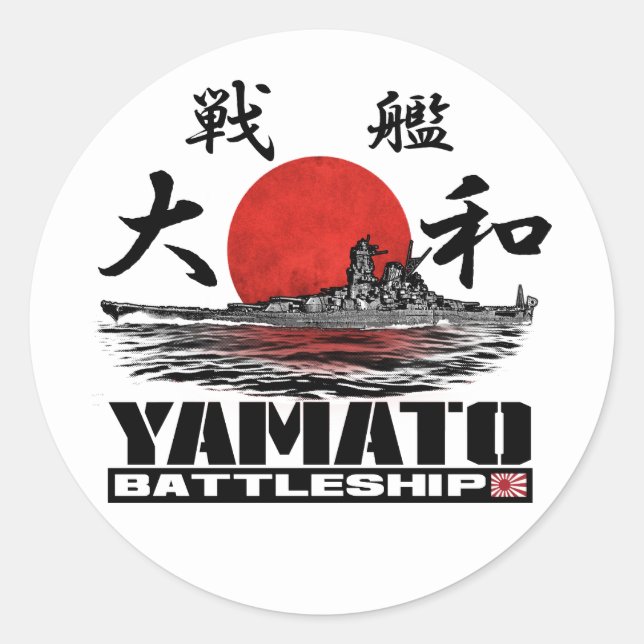 Adesivo Redondo Yamato Sticker (Frente)