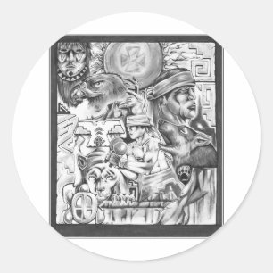 Adesivo Redondo Yaqui Vision