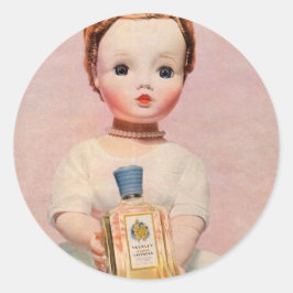 Adesivo Redondo Yardley de 1950 e Madame Alexander Doll