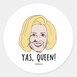 Adesivo Redondo Yas Queen - Humor à paisana -