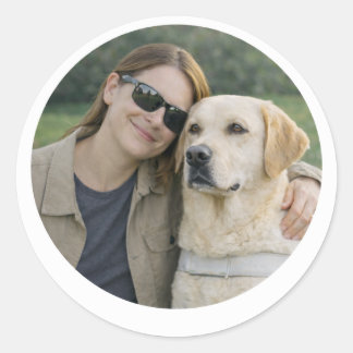 Adesivo Redondo Yellow Labrador Guide Dog Partnership –