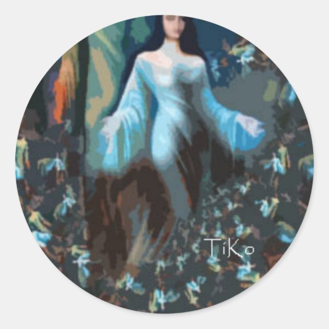 Adesivo Redondo yemaya (Frente)