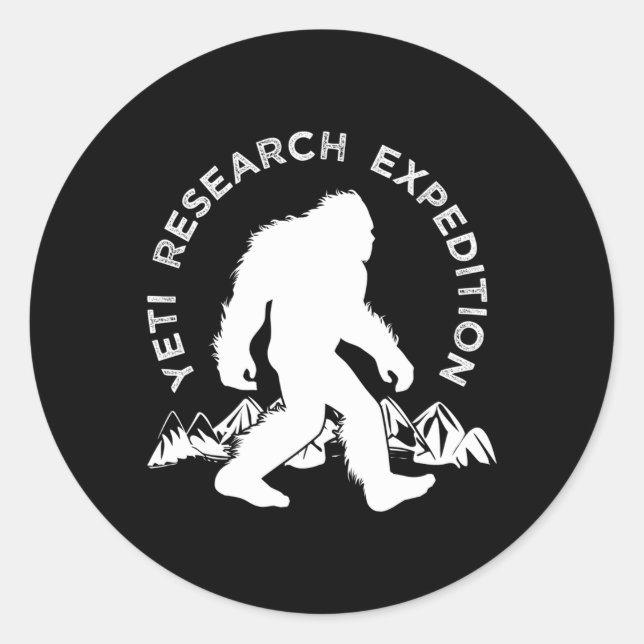 Adesivo Redondo Yeti Research Expedition Yeti (Frente)