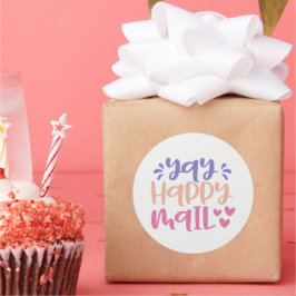 Adesivo Redondo YHappy Mail - Vinheta para pequenas empresas