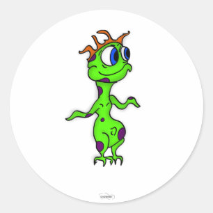 Adesivo Redondo Yib Creature Sticker
