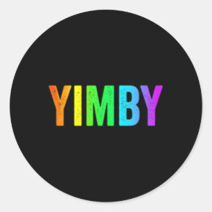 Adesivo Redondo Yimby Sim No Meu Quintal Lgbtq Rainbow Urban Housi