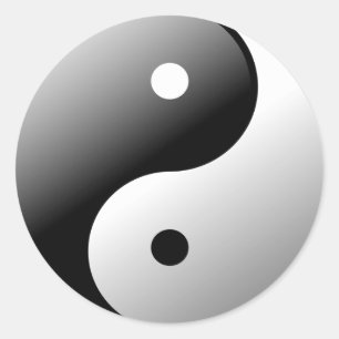 Adesivo Redondo Yin e Yang