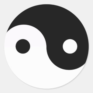 Adesivo Redondo Yin e Yang