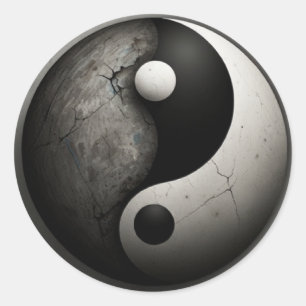 Adesivo Redondo yin yang