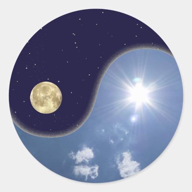Adesivo Redondo yin yang (Frente)