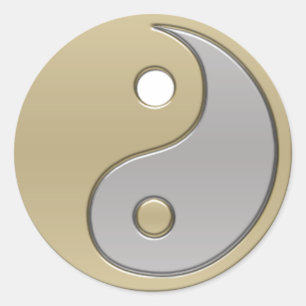 Adesivo Redondo yin yang