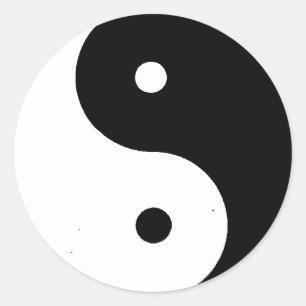 Adesivo Redondo Yin__Yang