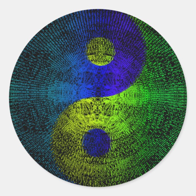 Adesivo Redondo Yin-yang (Frente)