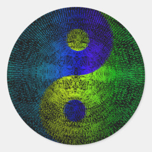 Adesivo Redondo Yin-yang