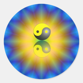 Adesivo Redondo Yin Yang