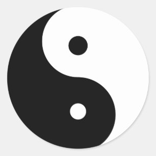 Adesivo Redondo yin yang