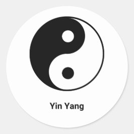 Adesivo Redondo Yin Yang