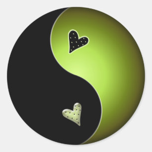 Adesivo Redondo yin yang do limão
