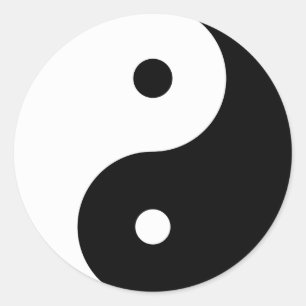 Adesivo Redondo Yin Yang grande