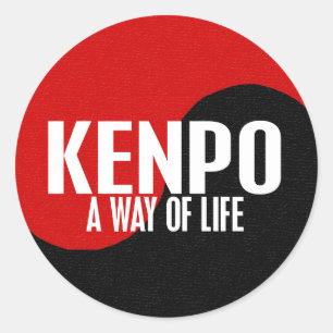 Adesivo Redondo Yin Yang Kenpo