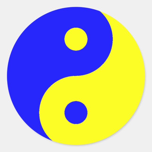 Adesivo Redondo Yin Yang Sticker (Frente)